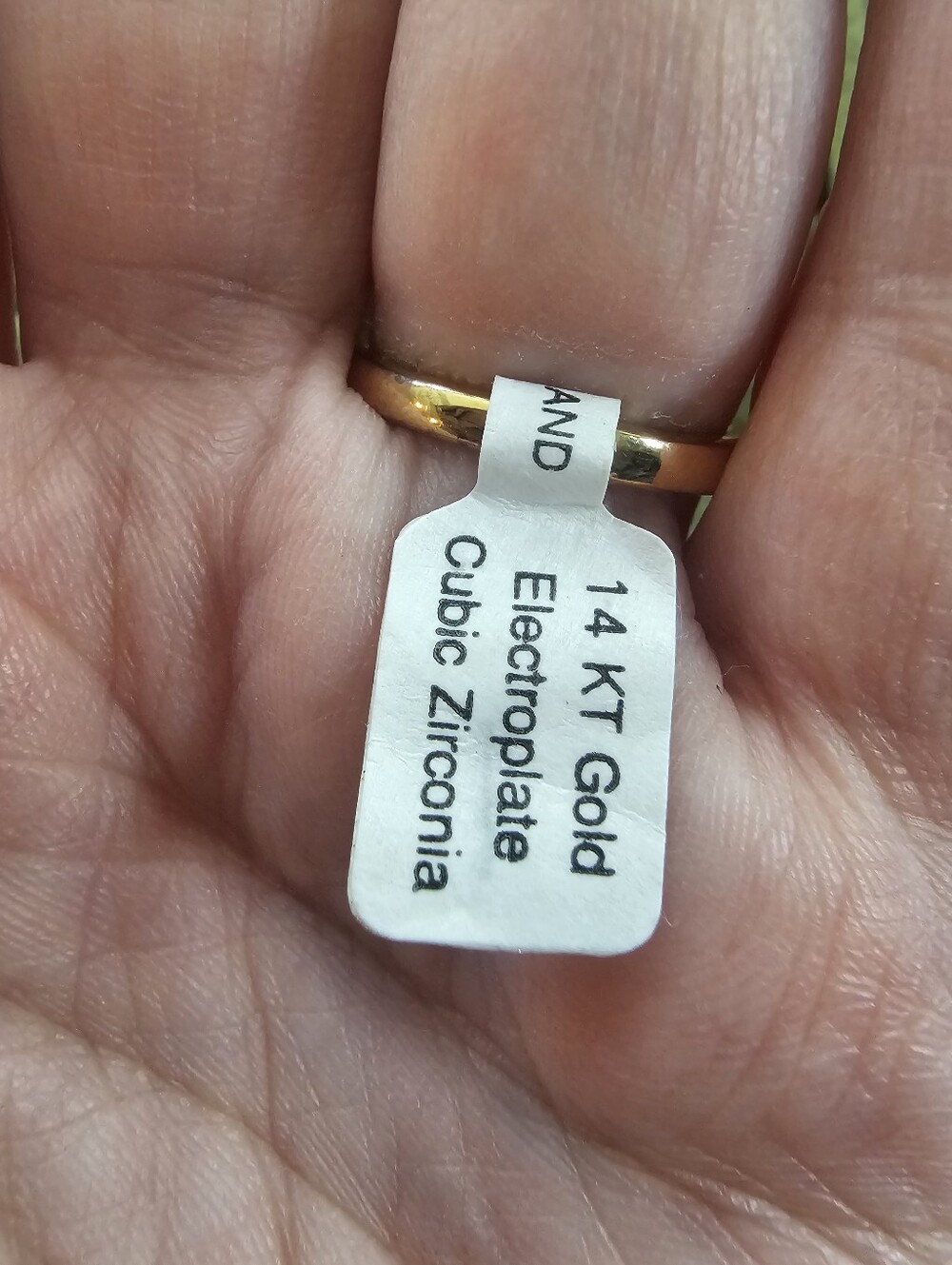 Vintage 14k Gold Plated Ring Size 8 - Picture 5 of 5